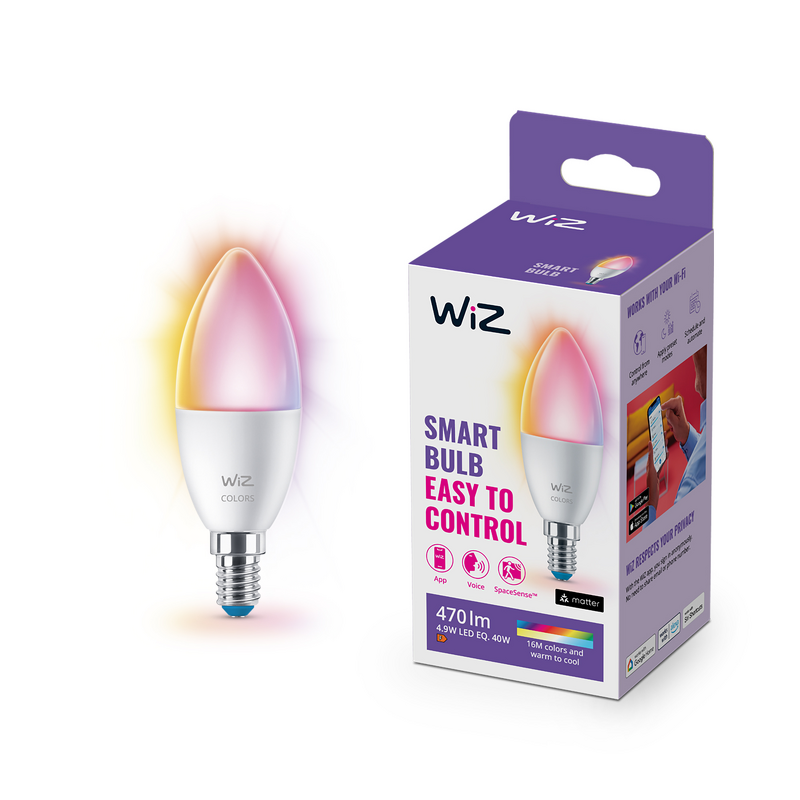 Product Image for WiZ Wi-Fi RGB 40W E14
