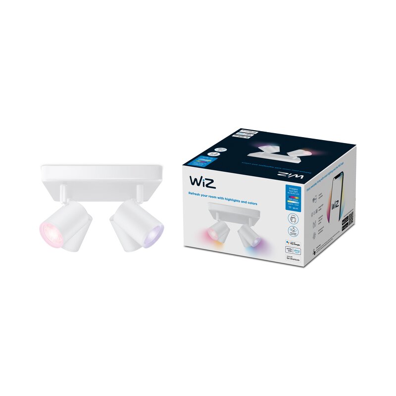 Läs mer om WiZ IMAGEO Spots 4x5W W 22-65K RGB SQ
