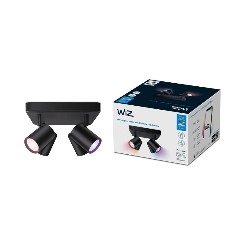 WiZ IMAGEO Spots 4x5W B 22-65K RGB SQ