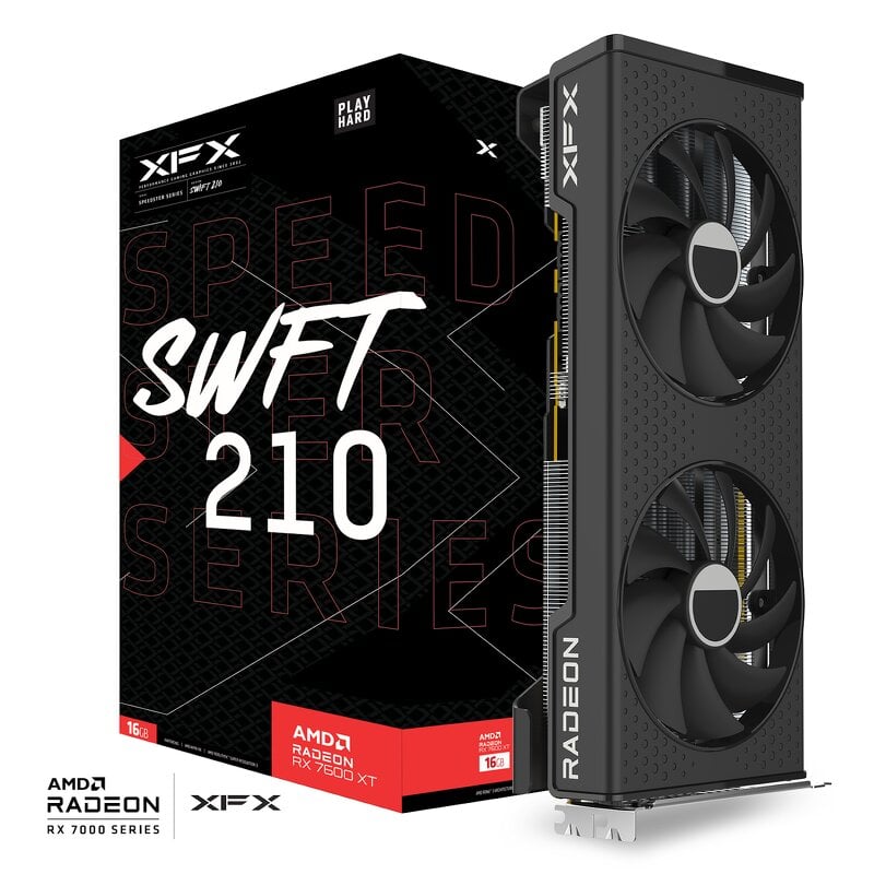 Läs mer om XFX Speedster SWFT210 Radeon RX 7600 XT CORE 16GB