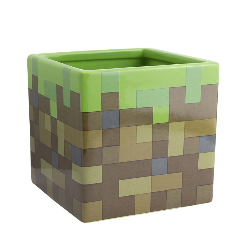 Läs mer om Minecraft: Grass Block - Kruka