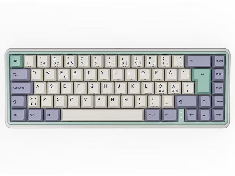 Product Image for Varmilo VXT68 Minilo Eucalyptus 65% RGB LED Tri-Mode/PBT/Hot-Swap/Gateron G Pro 2.0 Yellow