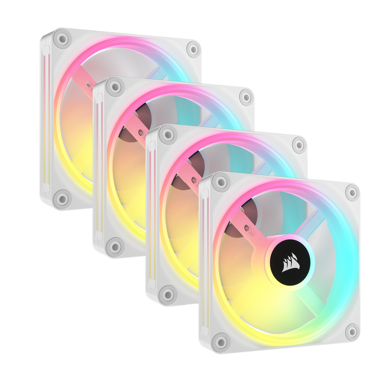 Product Image for Corsair QX120 / iCUE-RGB / PWM / 120MM / 4-pack - Vit