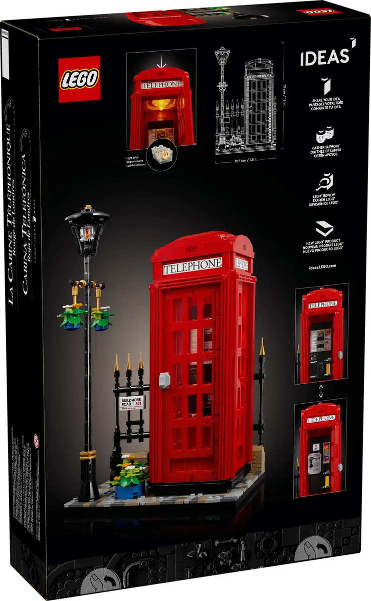 Product Image for LEGO Ideas Röd telefonkiosk i London 21347
