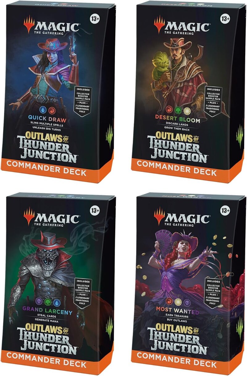 Magic the Gathering: Outlaws of Thunder Junction Commander Deck Bundle (4 decks)