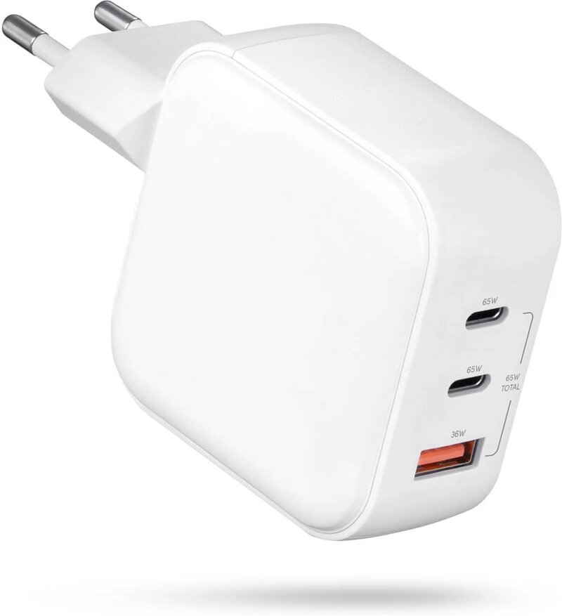 Andersson WLC-G2400 - Strömadapter PD 65W 2xUSB-C 1xUSB-A - Vit