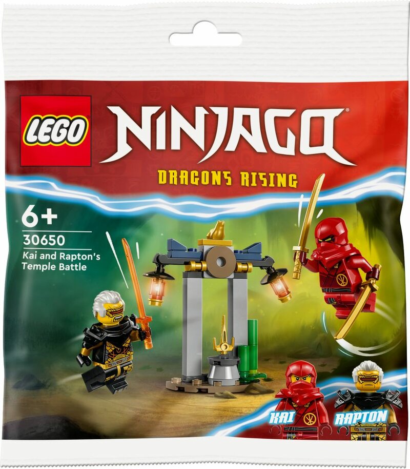 Läs mer om LEGO Ninjago Kai och Raptons tempelstrid 30650