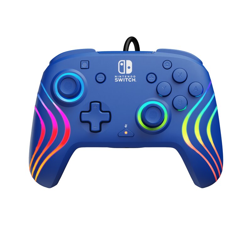PDP Afterglow Wave Wired Controller - Blue (Switch)