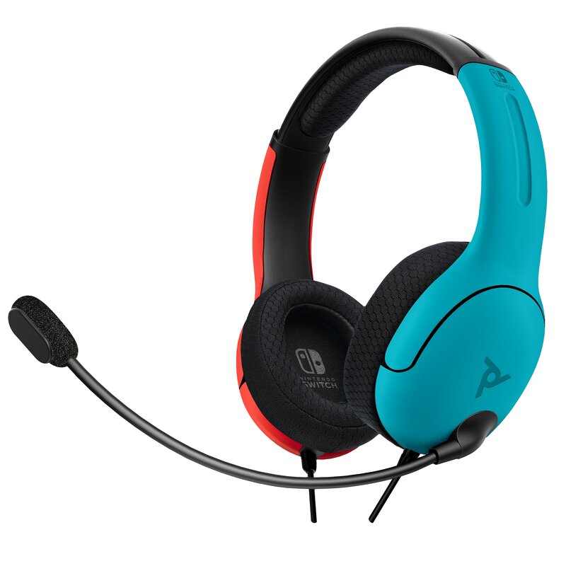 Läs mer om PDP LVL40 Wired Stereo Headset - Joycon Blue/Red (Switch)