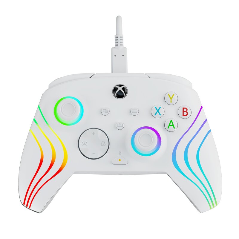 Läs mer om PDP Afterglow Wave Wired Controller - White (XBSX/XBO)