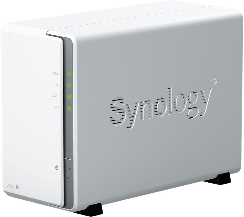 Synology DiskStation DS223J – 2 fack / 1.7Ghz 4-Core / 1GB DDR4