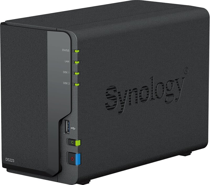 Läs mer om Synology DiskStation DS223 - 2 fack / 1.7Ghz 4-Core / 2GB DDR4