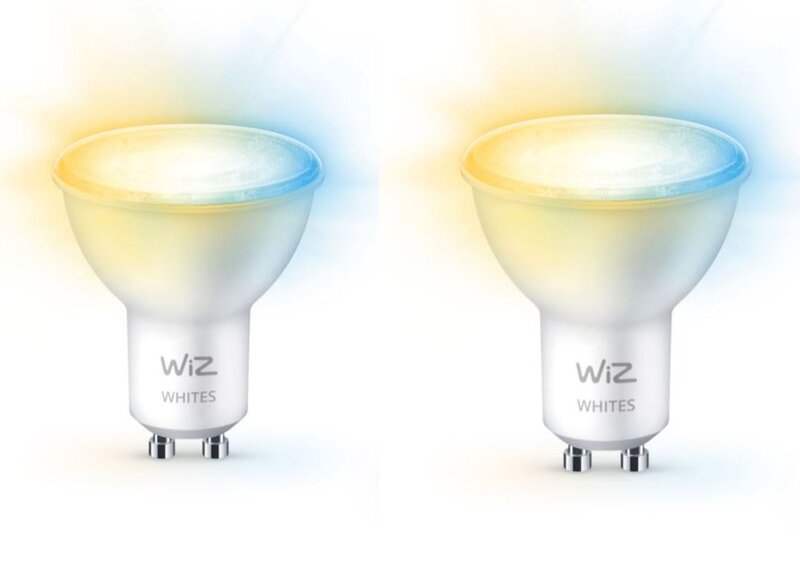 Läs mer om WiZ Wi-Fi Warm white 50W GU10 x2