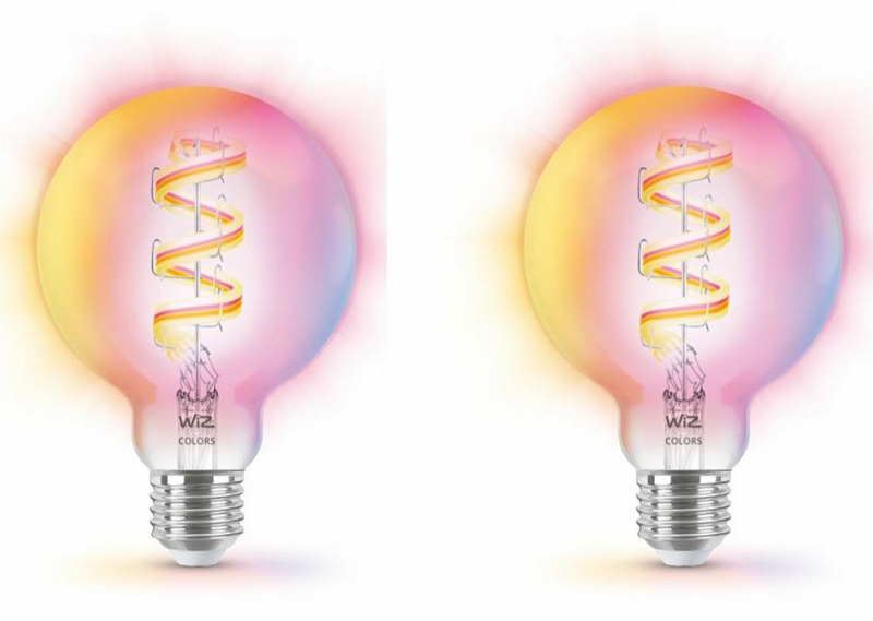 Product Image for WiZ Wi-Fi RGB 40W G95 E27 x2