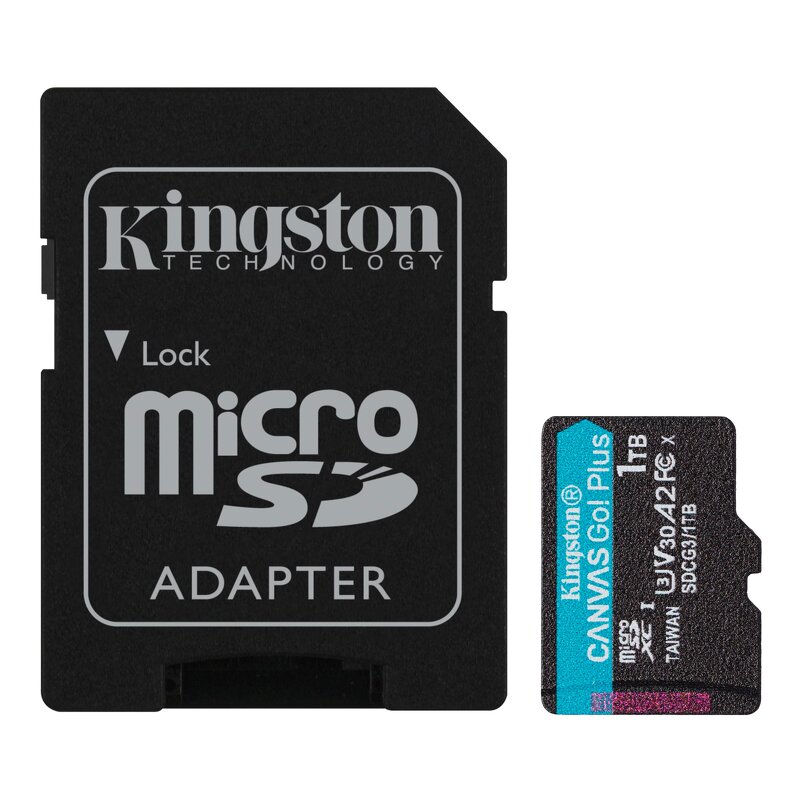 Kingston microSDXC Canvas Go Plus - 1TB / Class10 / UHS-1 / 170MB/s