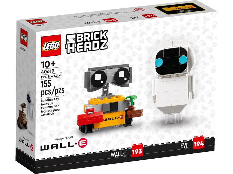 Läs mer om LEGO BrickHeadz EVE & WALL-E 40619