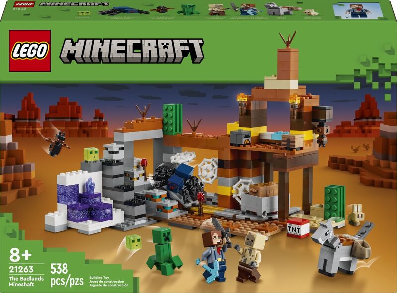 LEGO Minecraft Gruvschaktet i stenöknen 21263