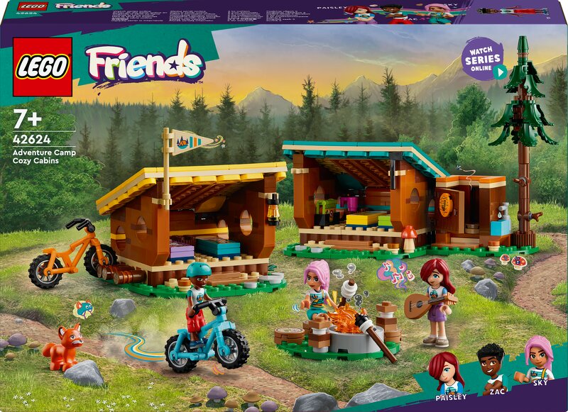 LEGO Friends Äventyrsläger – Mysiga stugor 42624