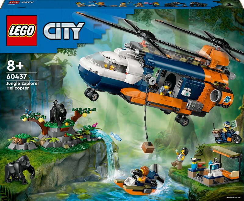 LEGO City Djungelhelikopter och basläger 60437