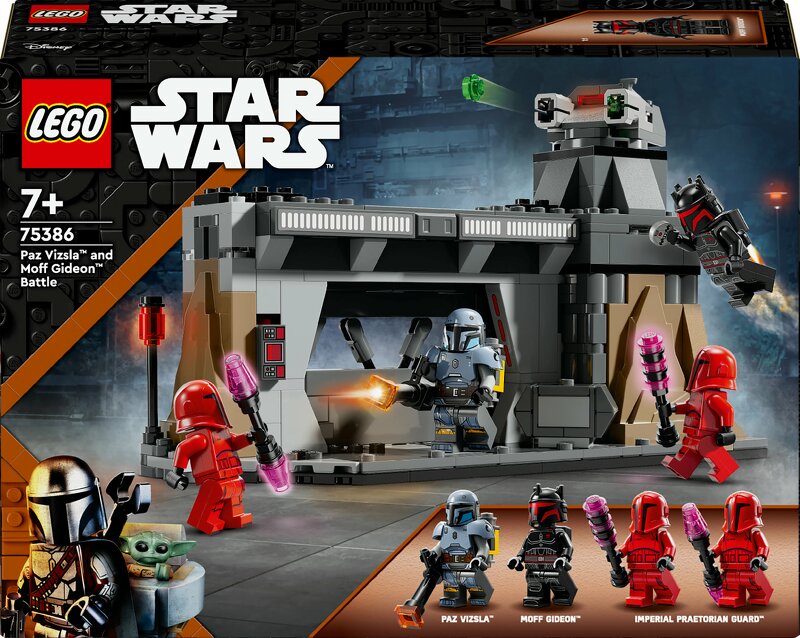 Läs mer om LEGO Star Wars Paz Vizsla and Moff Gideon Battle 75386