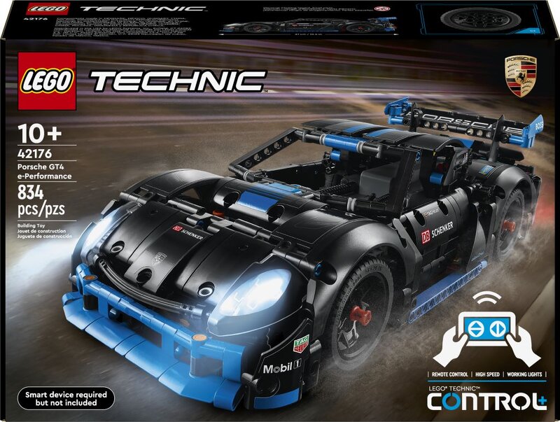 Läs mer om LEGO Technic Porsche GT4 e-Performance racerbil 42176