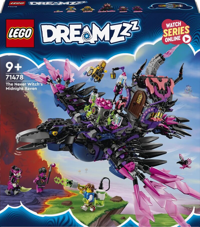 Läs mer om LEGO DREAMZzz Neverhäxans midnattskorp 71478