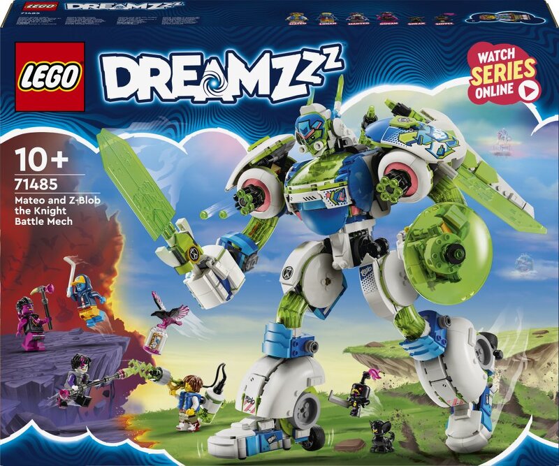 Läs mer om LEGO DREAMZzz Mateo och riddarstridsroboten Z-Blob 71485