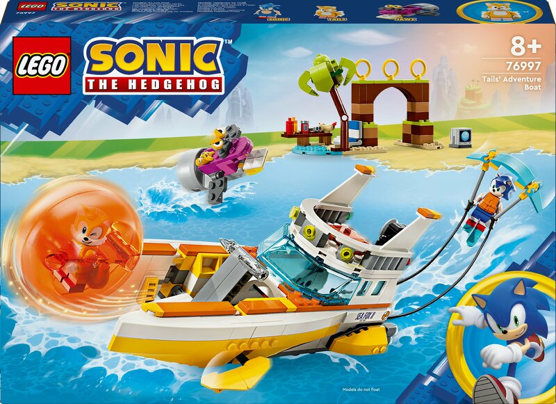 Läs mer om LEGO Sonic Tails äventyrsbåt 76997