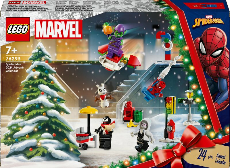 Produktfoto för LEGO Super Heroes Spider-Man 2024 adventskalender 76293