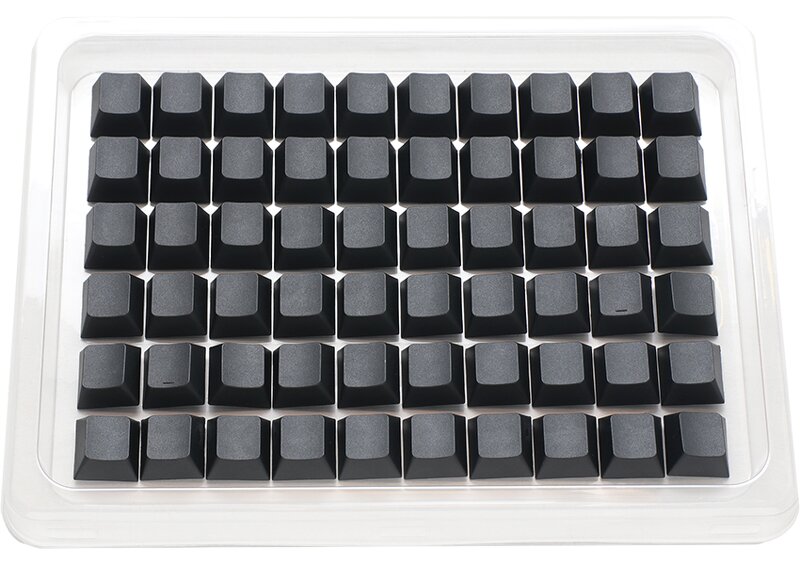 Ducky Blank 132 Keycap Set / Cherry Profile / PBT – Black
