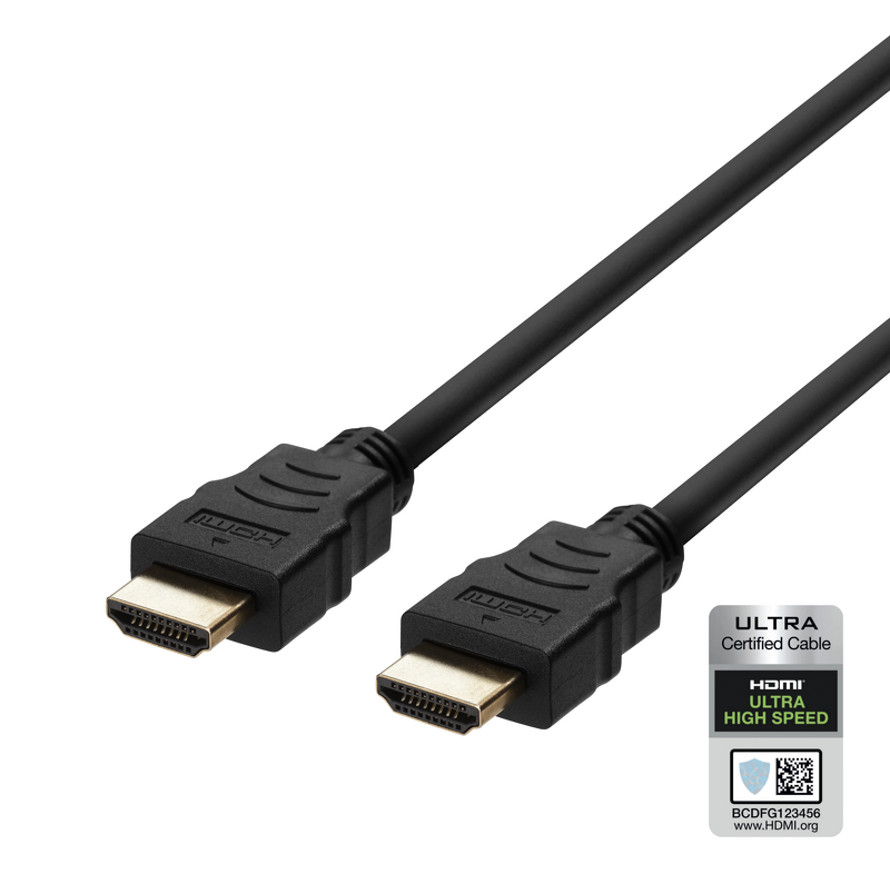 Product Image for Deltaco Ultra High-Speed HDMI-kabel 2.1 / 1m - Svart