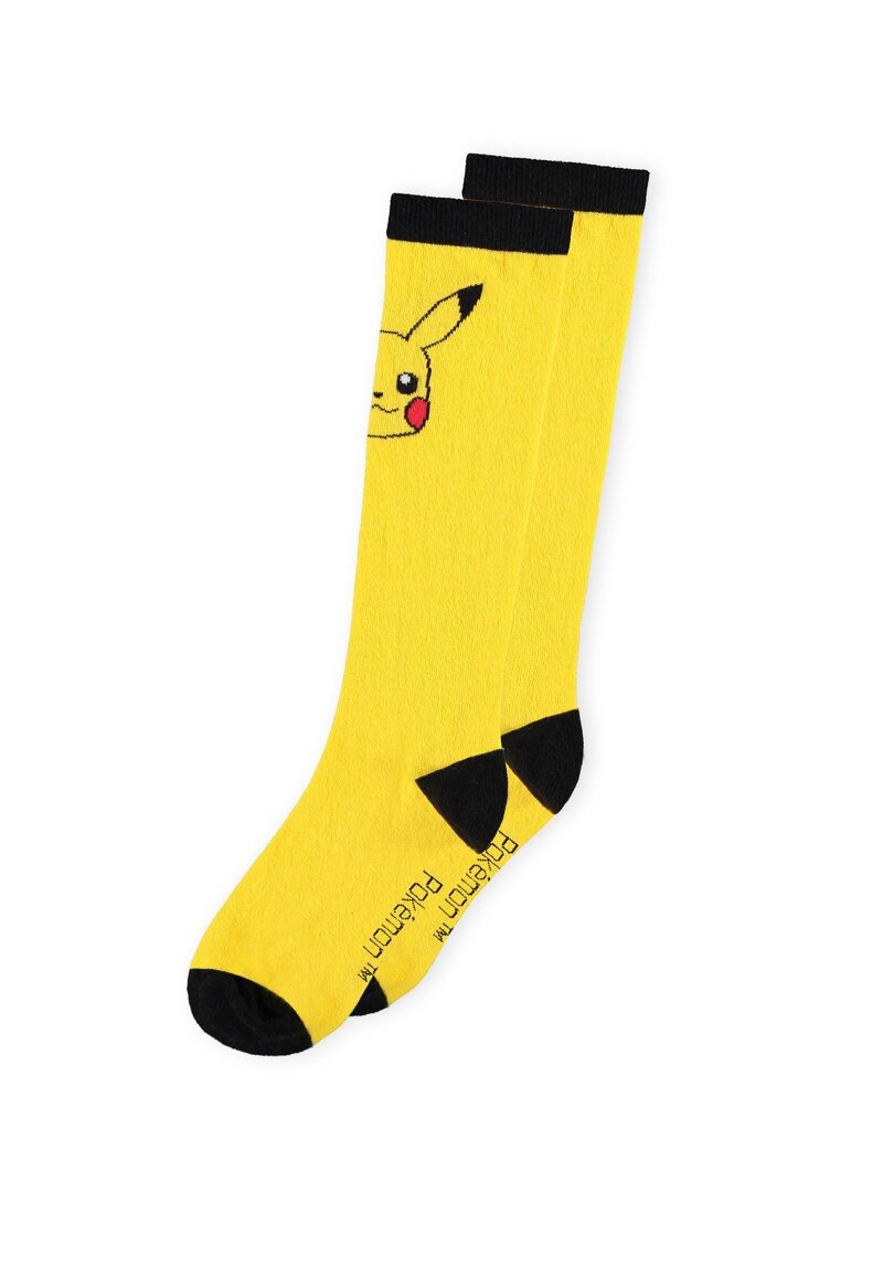 Läs mer om Pokémon Knee High Socks Pikachu 35-38