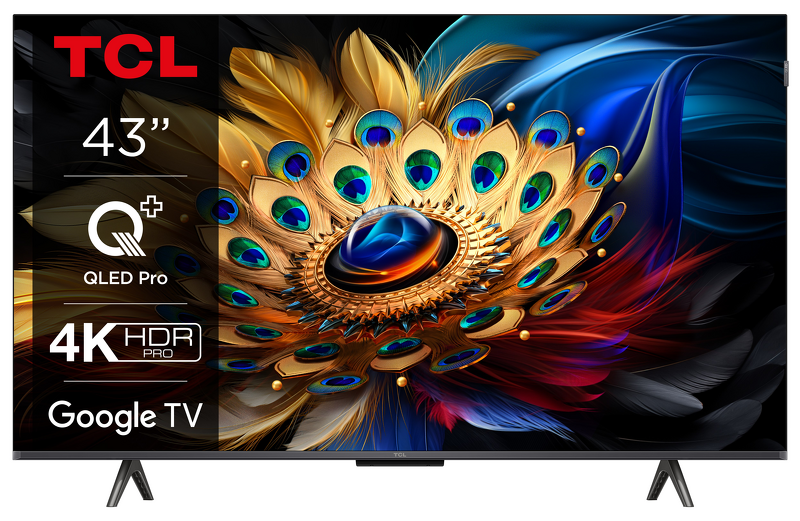 Product Image for TCL 43C61B 43” QLED PRO Smart TV / 4K Ultra HD / Google TV