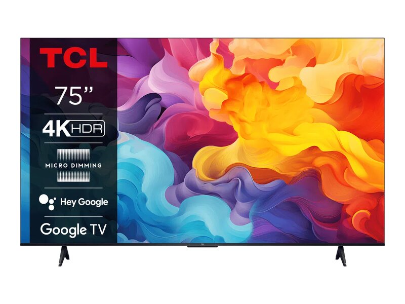 TCL 75V6B 75" 4K HDR Smart TV / 4K Ultra HD / Google TV