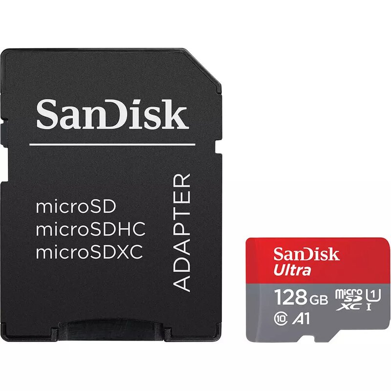 SanDisk Ultra – 128GB / 140MB/s / microSDHC / Class 10 / UHS-I / Adapter