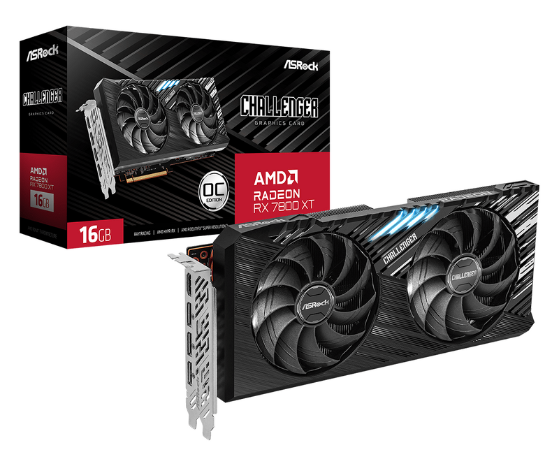 Product Image for ASRock Radeon RX 7800 XT Challenger 16GB OC