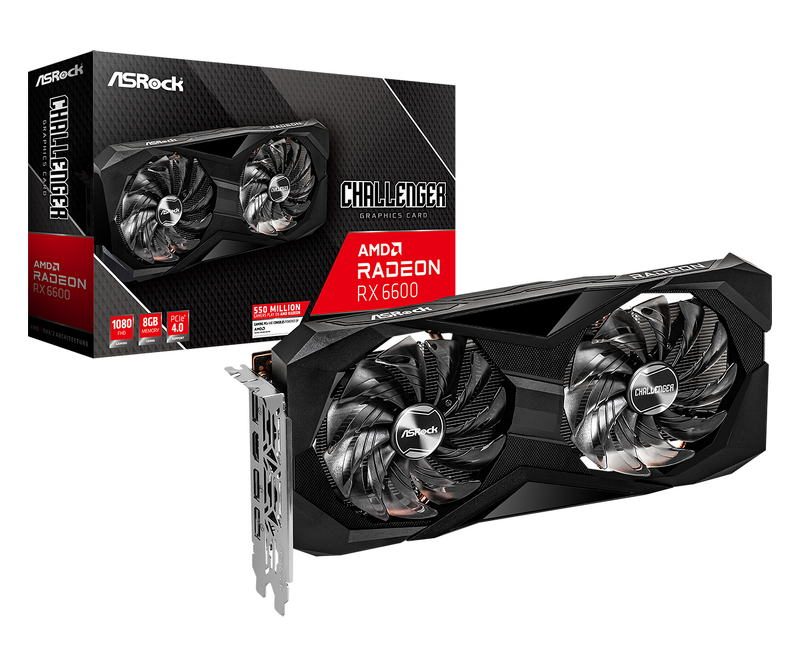 Product Image for ASRock Radeon RX 6600 Challenger D 8GB