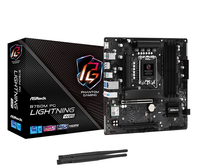 Product Image for ASRock B760M PG Lightning WIFI D5