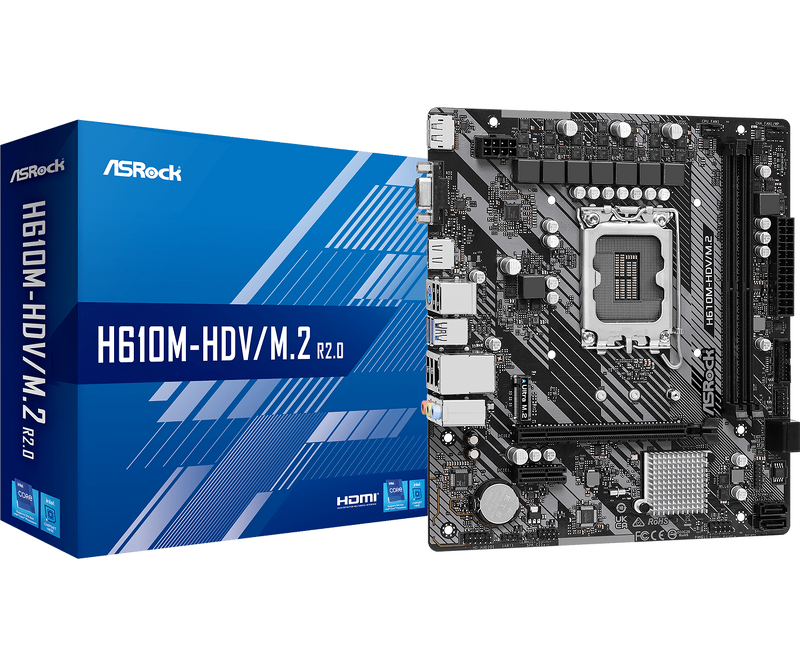 Product Image for ASRock H610M-HDV/M.2 R2.0 D4