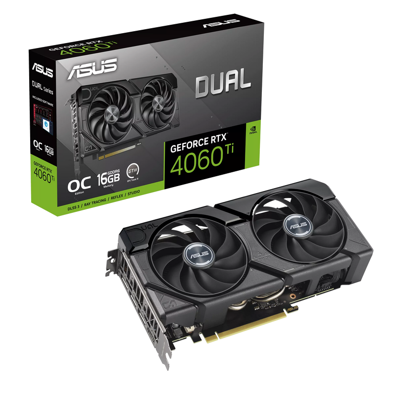Product Image for ASUS Dual GeForce RTX 4060 Ti EVO 16GB OC