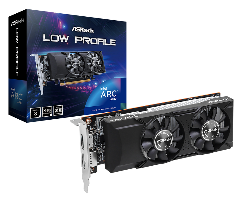 Product Image for ASRock Intel Arc A380 Low Profile 6GB
