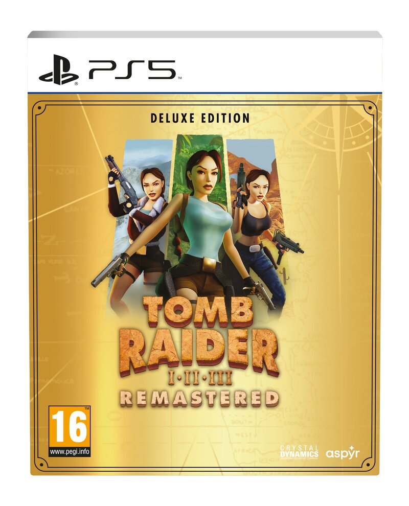 Tomb Raider I-III Remastered Starring Lara Croft: Deluxe Edition (PS5)