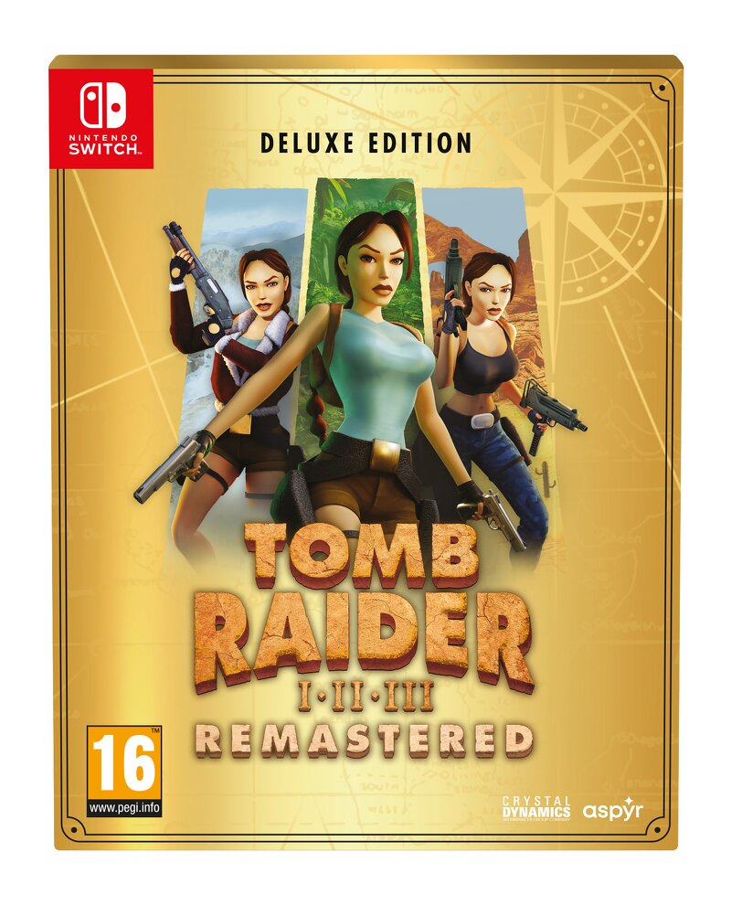 Tomb Raider I-III Remastered Starring Lara Croft: Deluxe Edition (Switch)