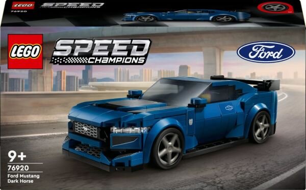 LEGO Speed Champions Ford Mustang Dark Horse sportbil 76920 (Fyndvara – Klass 1) Kartongskada