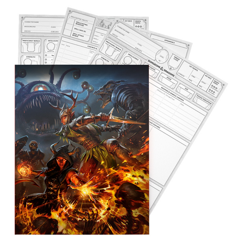 Product Image for Dungeons & Dragons 2024 Character Sheets