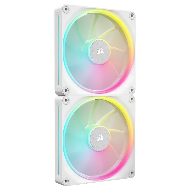 CORSAIR LX RGB Series iCUE LINK LX140 RGB White 140mm RGB Fan Dual Fan Kit