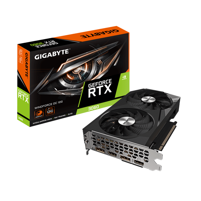 Product Image for Gigabyte GeForce RTX 3060 WINDFORCE OC 12GB