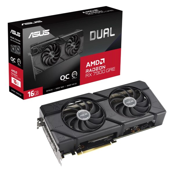 ASUS Dual Radeon RX 7900 GRE OC 16GB (Fyndvara – Klass 1)