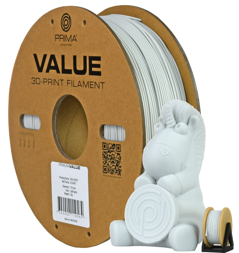 Product Image for PrimaValue PETG - 1.75mm - 1kg - Grå
