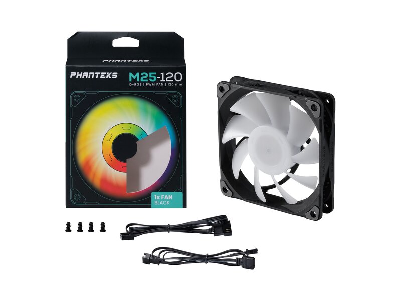 Phanteks M25 / PWM / 120mm / DRGB – Svart